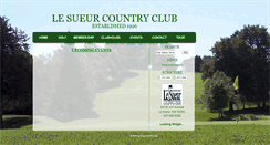 Desktop Screenshot of lesueurcountryclub.com